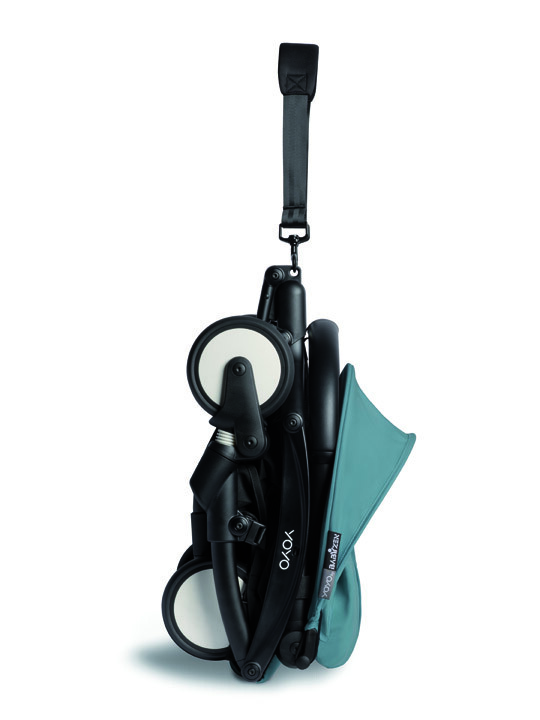 Babyzen YOYO2 Stroller Black Frame with Aqua 6+ Color Pack image number 4